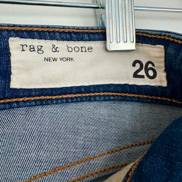 rag & bone Dark Blue Skinny Leg Jeans 9” - Picture 9 of 11